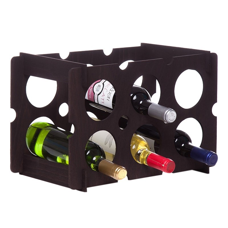 Raft negru 6 sticle vin