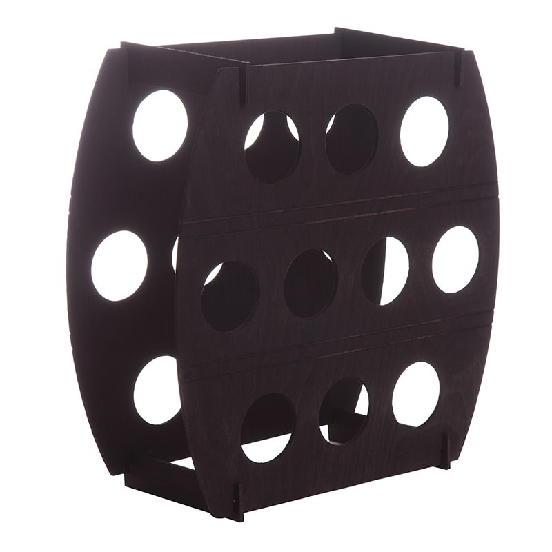 Raft negru tip butoi 10 sticle