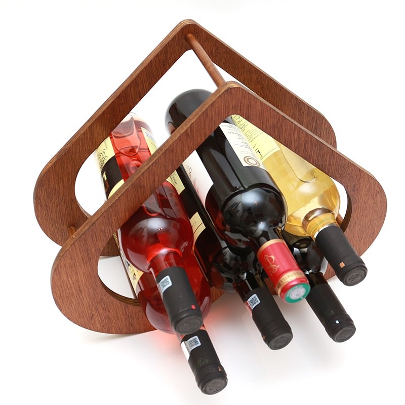 Raft forma inima 6 sticle vin