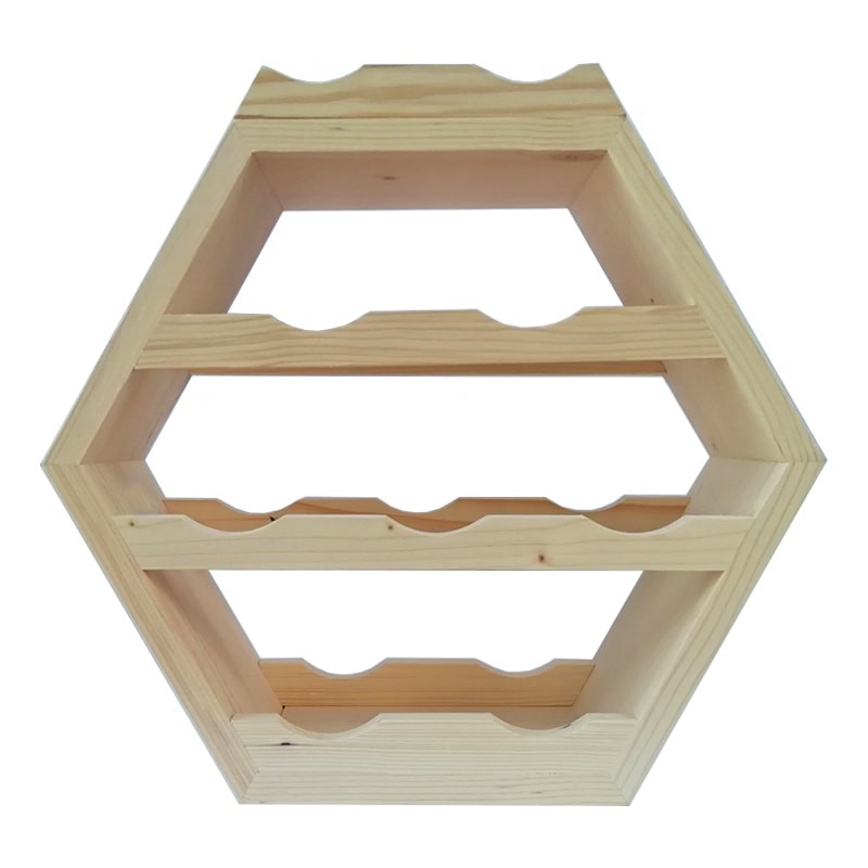 Raft hexagonal 9 sticle vin