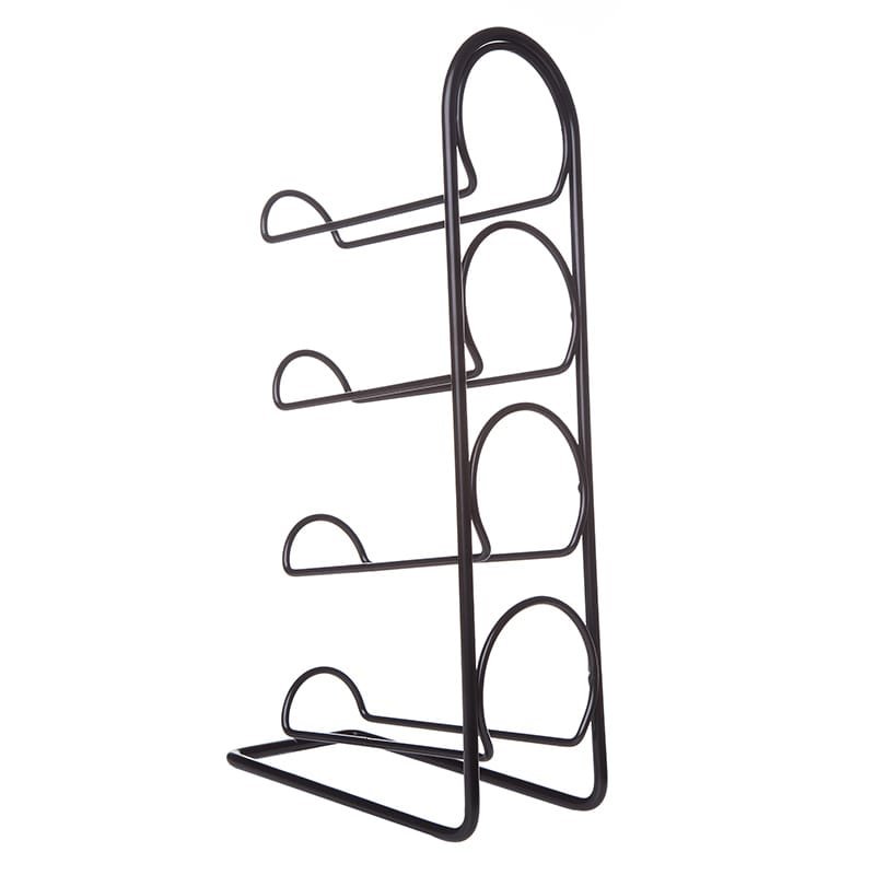 Raft Pisa negru 4 sticle