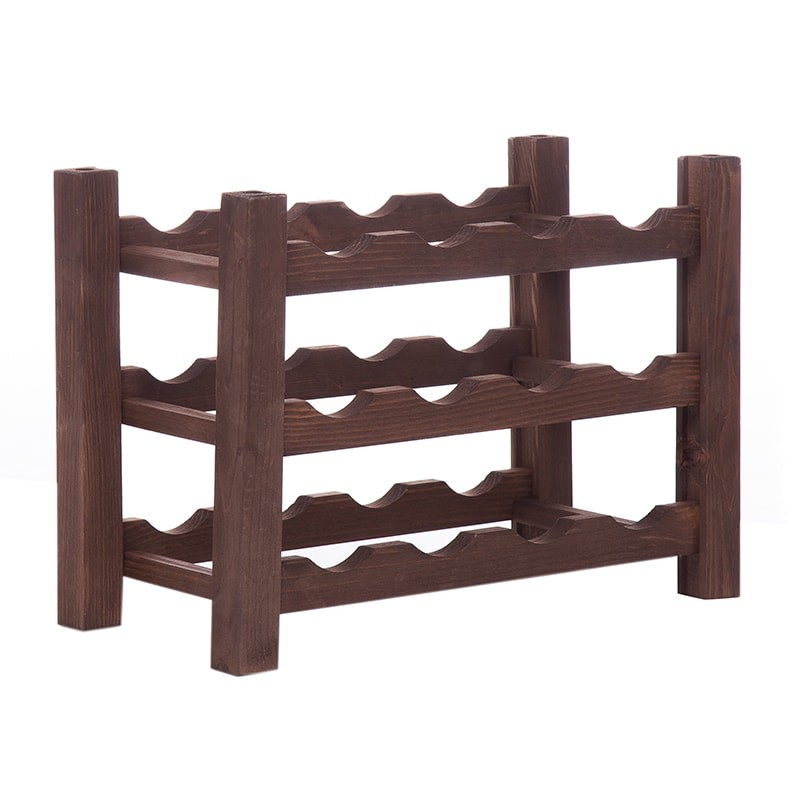 Raft lemn baituit 12 sticle vin