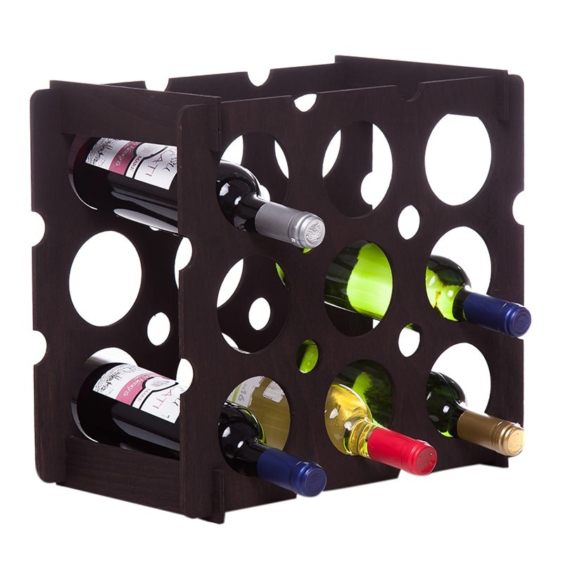 Raft negru 9 sticle vin