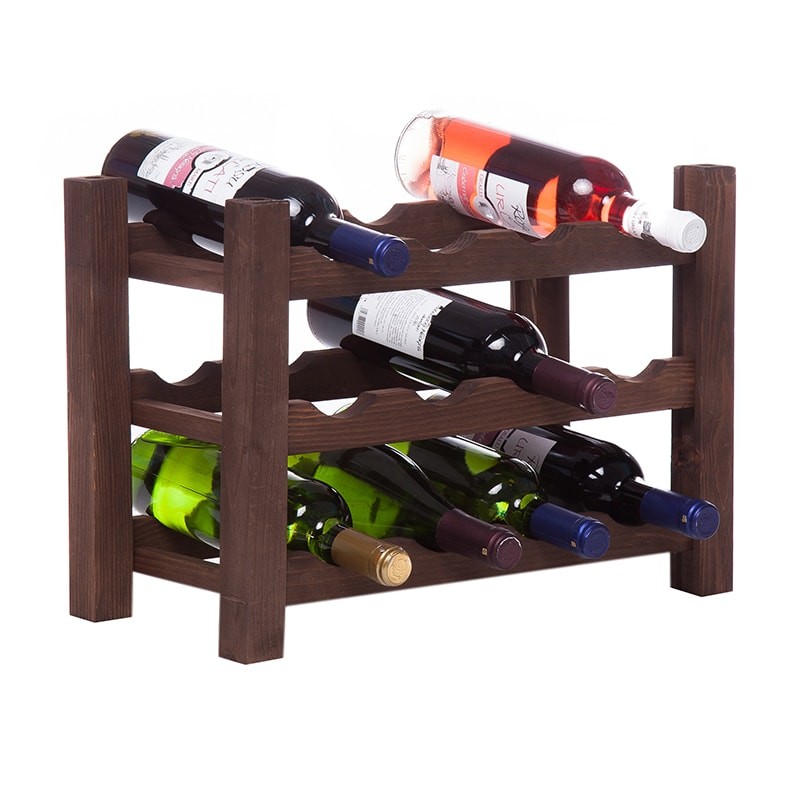 Raft lemn baituit 12 sticle vin