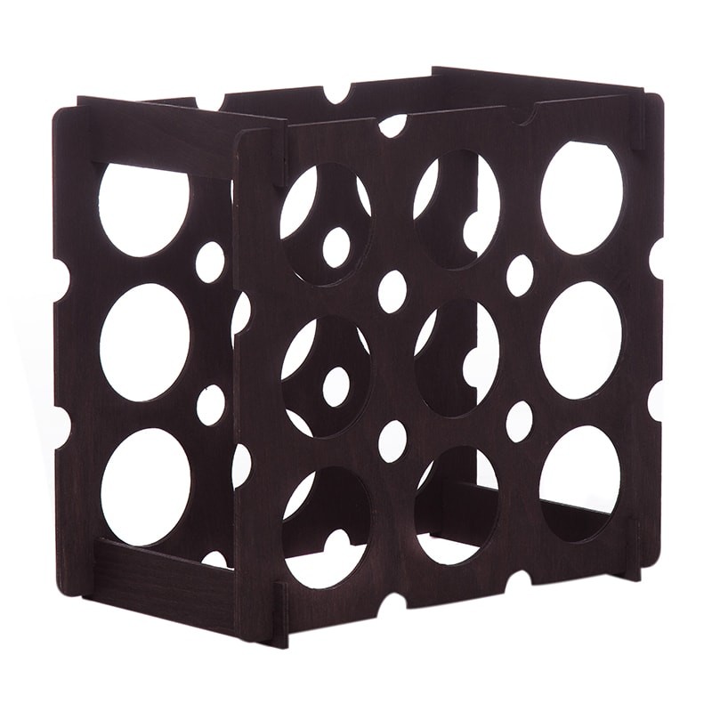 Raft negru 9 sticle vin