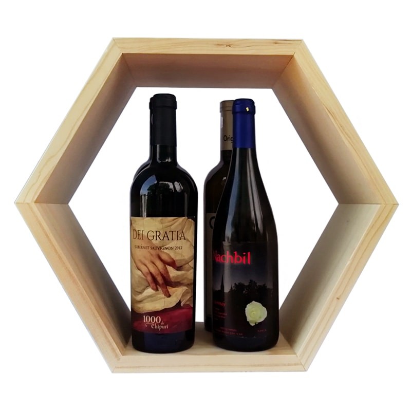 Raft hexagonal 4 sticle vin