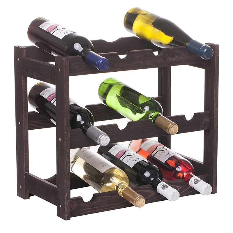 Raft WineStoc negru 12 sticle