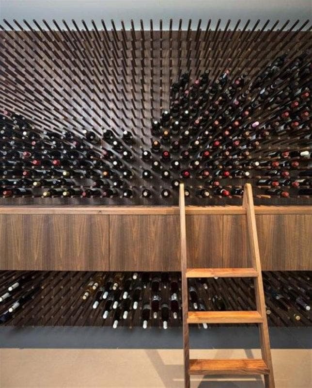 Set suporti negri sticla vin