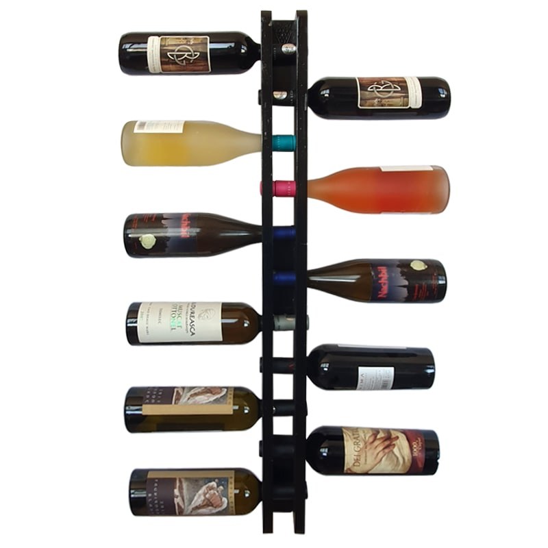 Suport negru 11 sticle vin